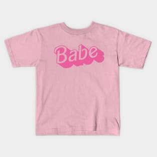 Pink Babe Kids T-Shirt